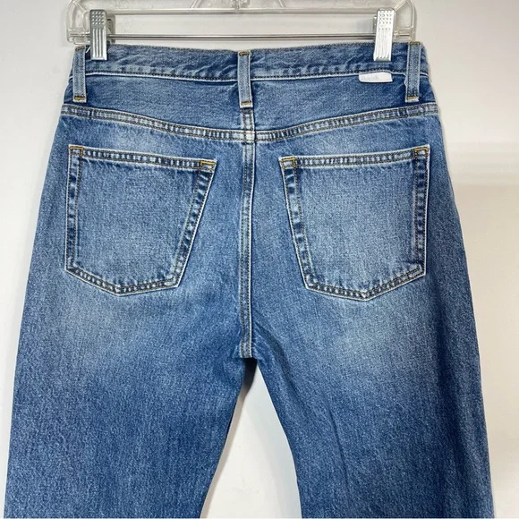 Boyish Tommy Jeans High Rise Straight Greed Wash Cotton Button Fly 26 Raw Hem - Picture 10 of 16